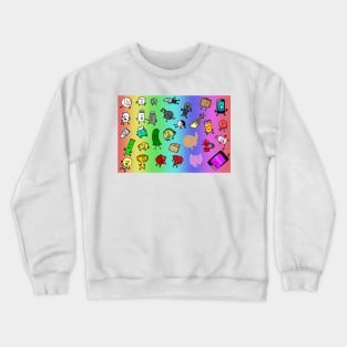 Inanimate Insanity All Characters (Rainbow) Crewneck Sweatshirt